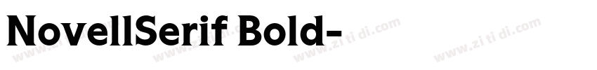 NovellSerif Bold字体转换
